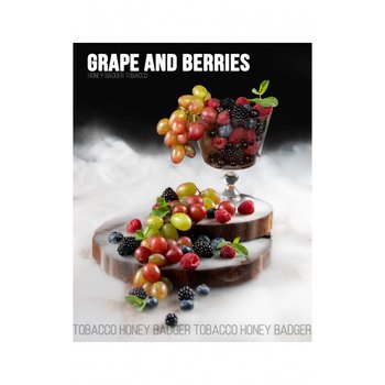 Тютюн Honey Badger Grape and barries mild 40 м (Виноград-ягоди)