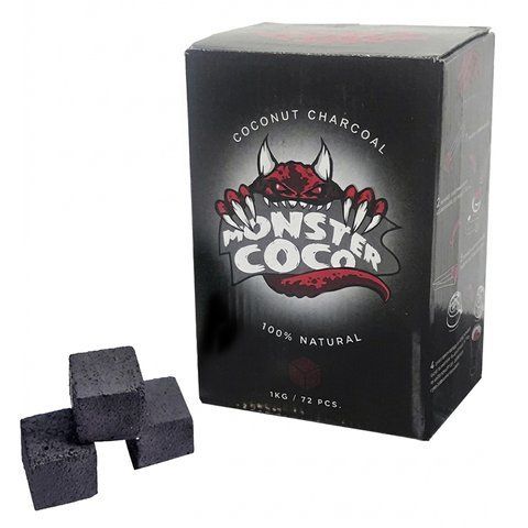 Кокосовый уголь Monster Coco 1 кг (BOX) 25 мм фото