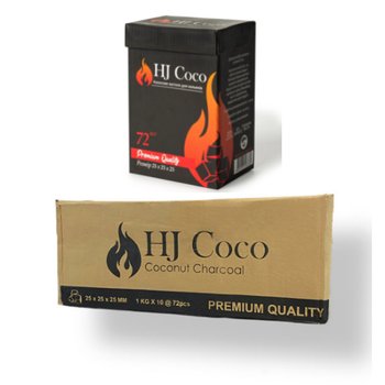 Кокосове вугілля для кальяну 10 кг HJ Coco фото